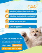Premium imported cat hairball remedy bottle showing the GMP certified facility seal