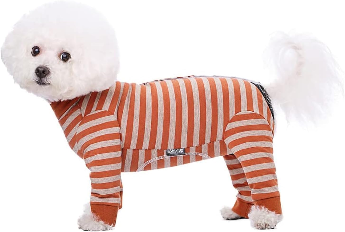Dog Surgery Recovery Suit for Small Dogs, 4-Legged Dog Onesie After Surgery with Back Snaps, Breathable Cotton Spay and Neuter Bodysuit for Female and Male Dogs - Image 12