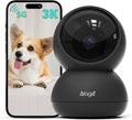 Alaga 3K indoor security camera black front view