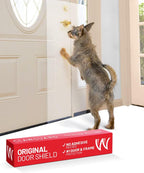 CLAWGUARD Plexiglass Universal Scratch Shield - 32x24 in. Clear Door Scratch Protector Dog & Cat - Wall, Door & Furniture Cat Scratch Protectors - Image 9