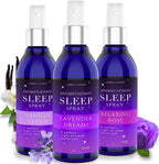 Combat Cleaner Pillow Sleep Spray Mist three pack front view aromatherapy sleep aid.