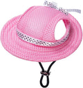 MaruPet pink princess dog visor hat front view
