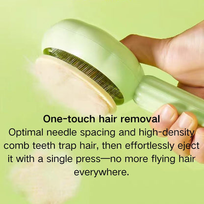 Green sunflower style small animal grooming tool for sensitive skin