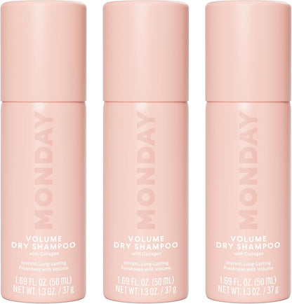 Monday Haircare Volume Dry Shampoo front view 3 pack