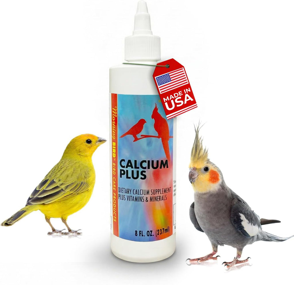 Morning Bird Calcium Plus Liquid for Birds - Calcium Supplement with Vitamins and Minerals for Strong Eggshells, Healthy Bones - Support Growth, Breeding, and Wellness for All Birds 2 Fl Oz - Image 9
