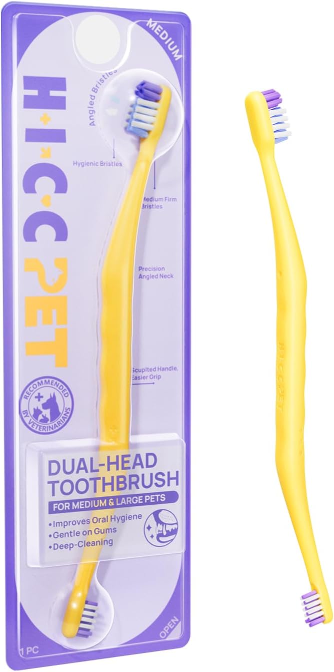 HICC PET Toothbrush for Cats & Small Dogs, Vet-Recommended Ergonomic Pet Toothbrush for Easy Teeth Cleaning, Gentle on Gums, Cat & Dog Dental Care, Improves Oral Hygiene. Toothpaste Not Included - Image 12