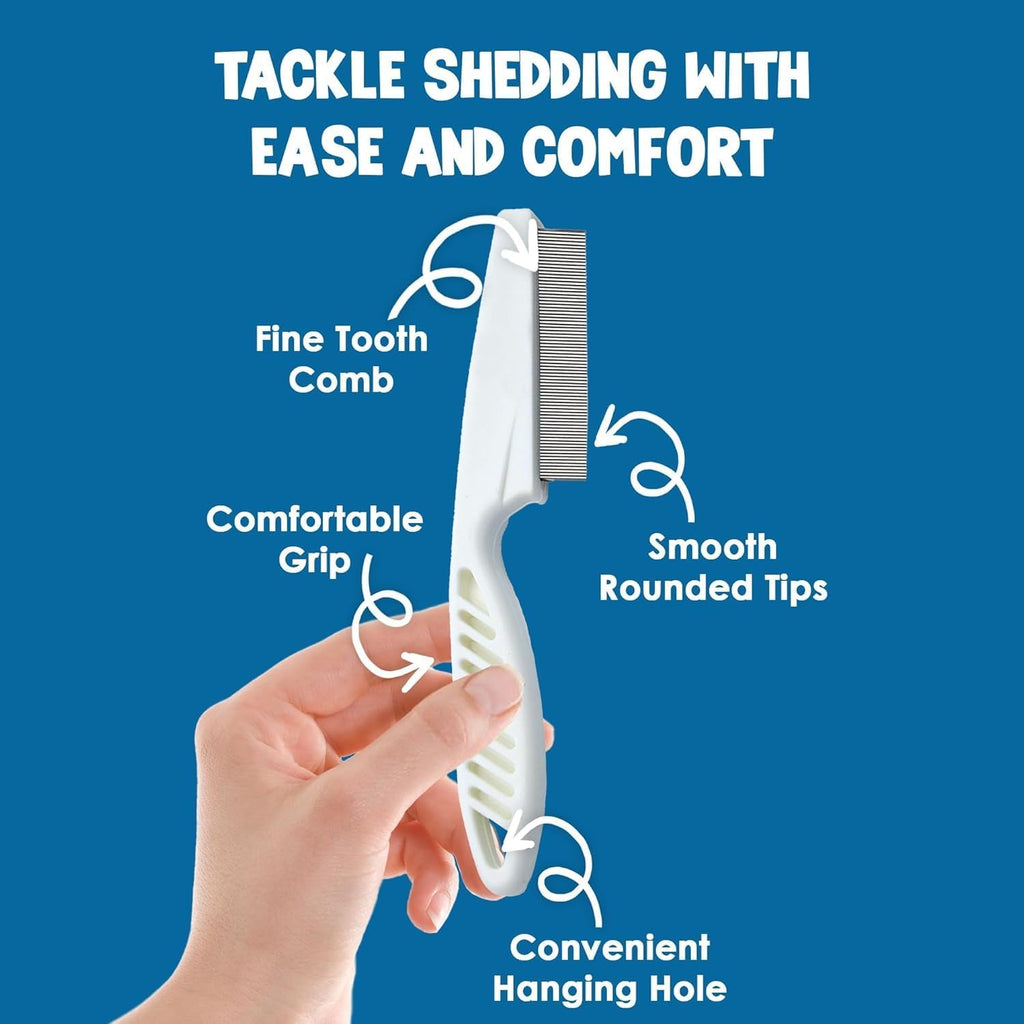 Anti static stainless steel pins on a white pet grooming groomer