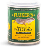 Side profile of Fluker's gourmet mealworm container