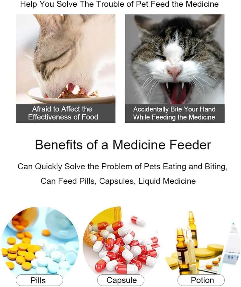 Packaging and components of the imported USA pet pill administration tool