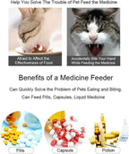 Packaging and components of the imported USA pet pill administration tool