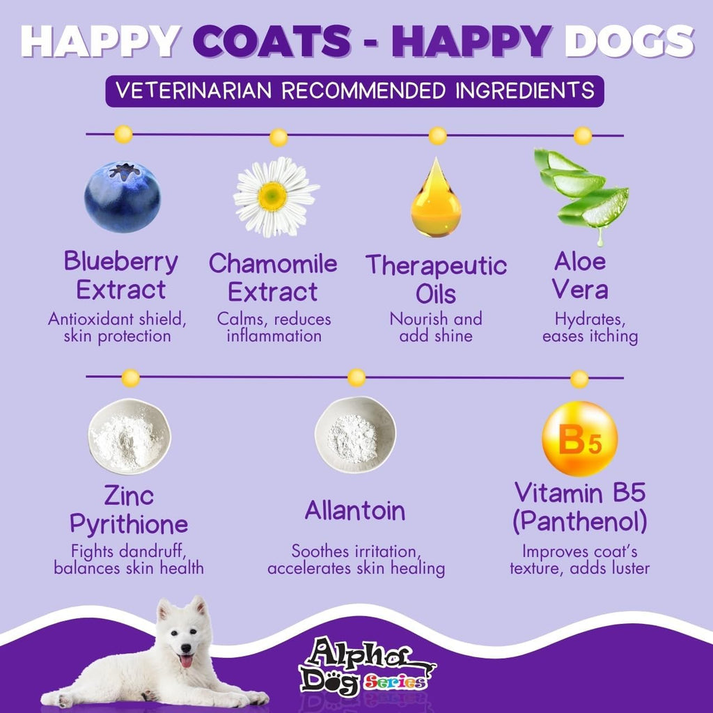 Bright White Grooming Natural Dog Shampoo and Conditioner with Aloe Vera, pH balanced Shampoo for Dogs, Tear-Free, Moisturizing Dog Shampoo for Sensitive Skin - 26.4 Oz - Image 4