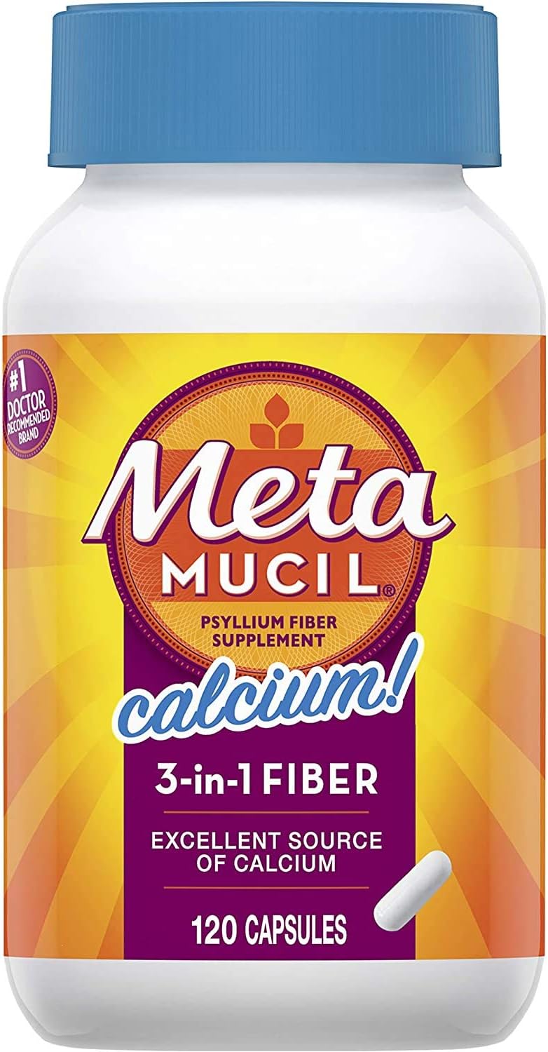 Metamucil, Psyllium Husk GLP-1 Friendly Fiber Capsules, 300 Capsules, 3-in-1 Fiber Supplement, Daily Psyllium Husk Fiber Capsules Help Support Digestive Health by Promoting Regularity* - Image 9