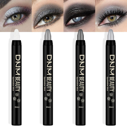 Kaely 4 Piece Metallic Shimmer Smoky Eye Shadow Sticks set front view