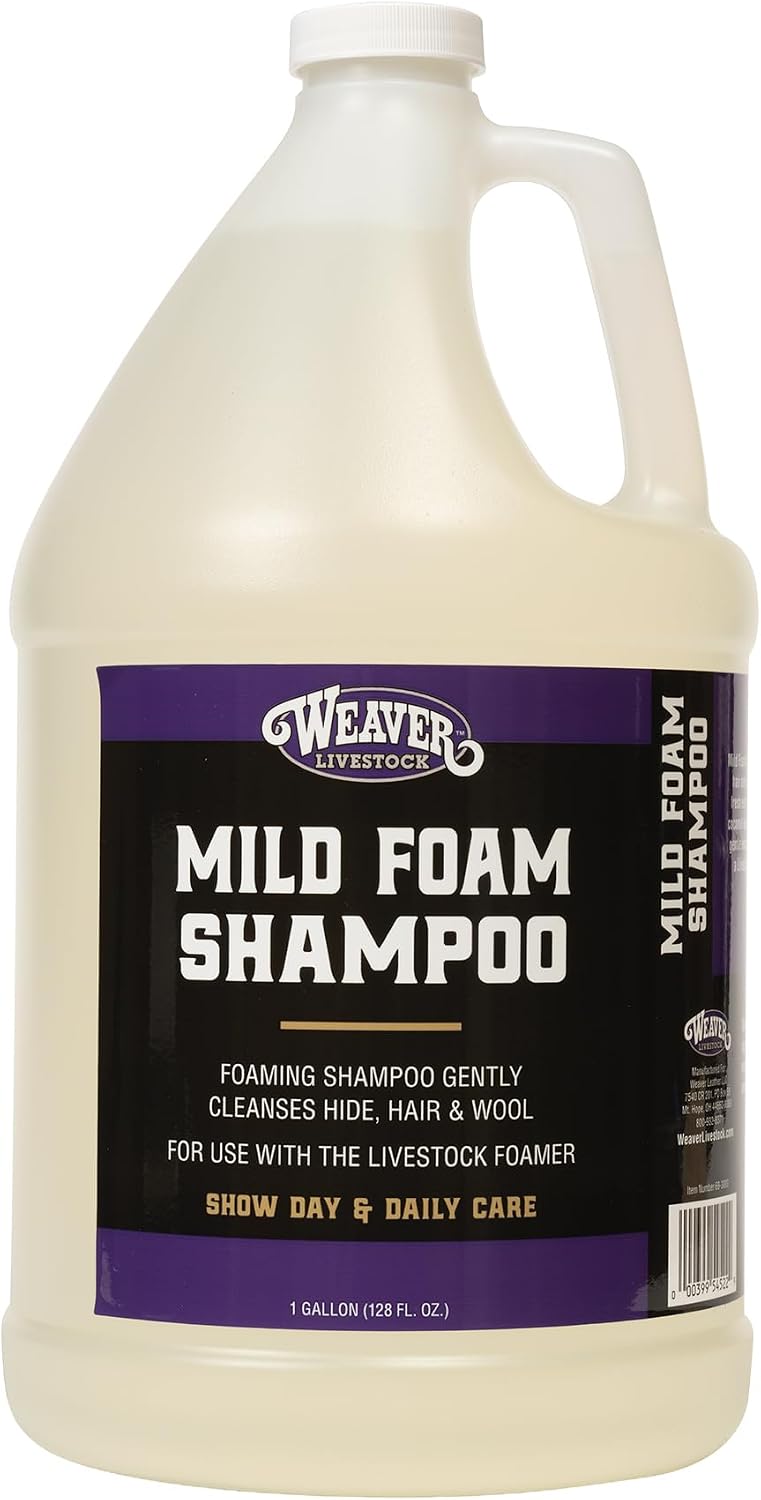 Weaver Livestock mild foam shampoo front view one gallon container