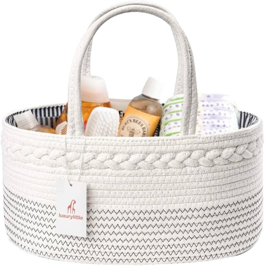 Luxury Little diaper caddy organizer front view