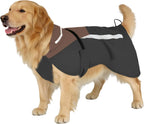 Arcolma Light-Rainpack dog raincoat front view gray waterproof jacket