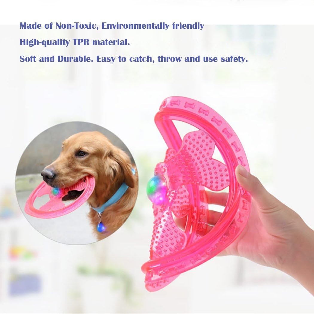 Wandrola light up pet frisbee glowing in the dark