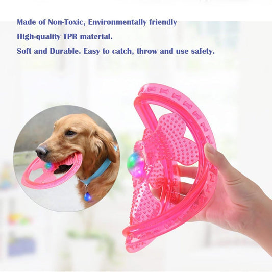 Wandrola light up pet frisbee glowing in the dark