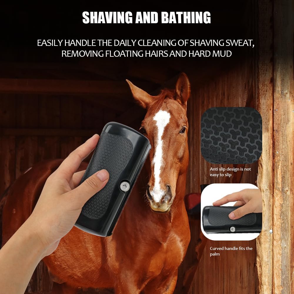 Ergonomic handle detail of Maximilian pet grooming tool