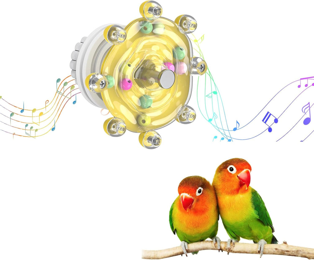 Pawfly 2 Pcs Bird Toys for Parakeets, Colorful Spinning Wheel Chew Toys, Interactive Spinner Rattle Parrot Toys, Cockatiel Toys, Parakeet Toys, Bird Cage Accessories for Entertainment Chewing Exercise - Image 13