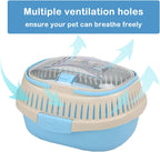 Hamster Carrier Guinea Pig Carrier 13 X 11 X 8 In Portable Hamster Travel Cage with Ventilation Holes Outdoor Small Animal Carrier for Rat Gerbils Rabbit Hedgehog Squirrel Mouse Sugar Glider - Image 4