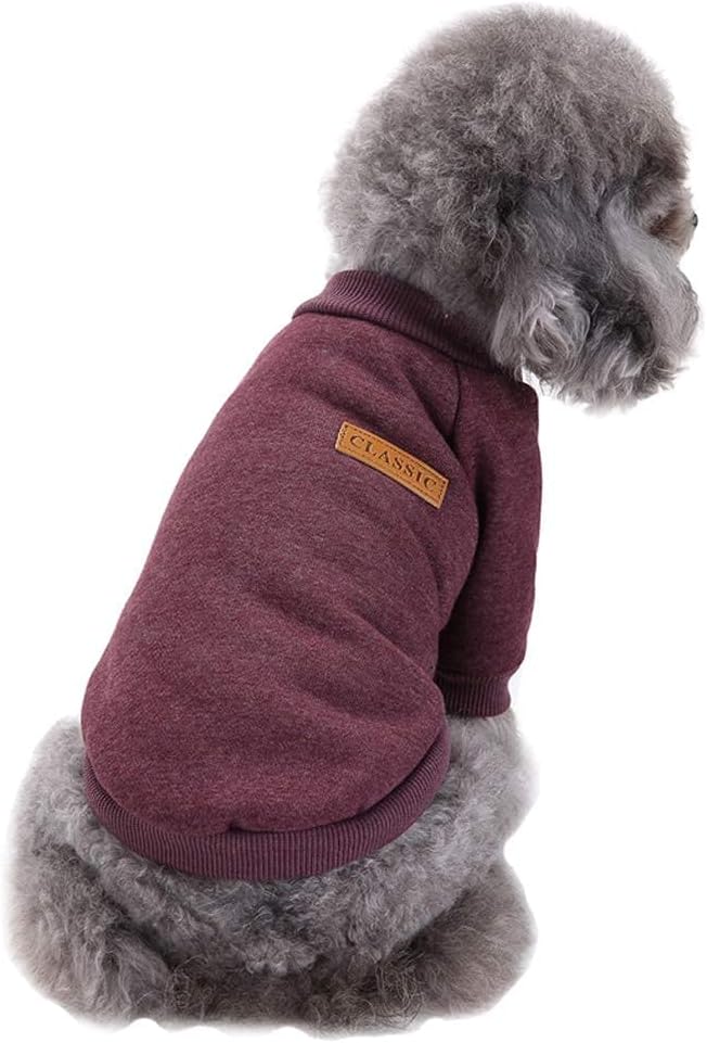 Jecikelon Fleece Dog Sweaters for Small Dogs, Soft Puppy Clothes for Doggie, Warm Dog Winter Outfits, Cute Pullover Sweatshirt Apparel for Pet Cats (Pink, S) - Image 14