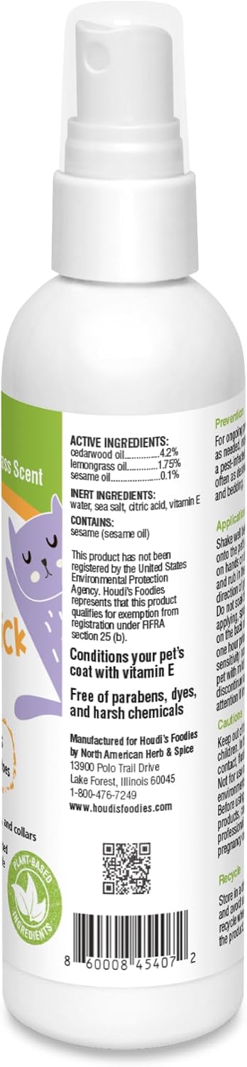 North American Herb and Spice natural plant based flea spray for dogs
