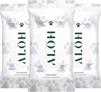 ALH Hypoallergenic | All-Natural | Multi-Purpose Pet Wipes, Unscented 50ct Wipes - Image 9