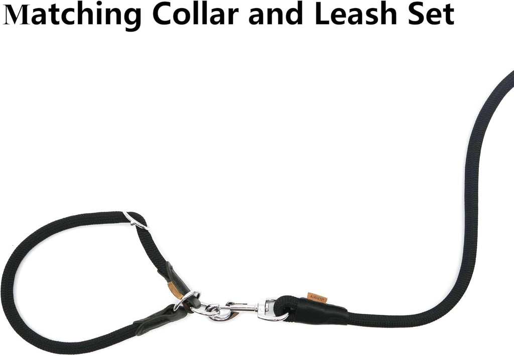 Aiminto heavy duty black training lead packaged and ready for Indian pet owners.