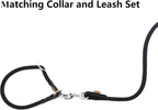 Aiminto heavy duty black training lead packaged and ready for Indian pet owners.