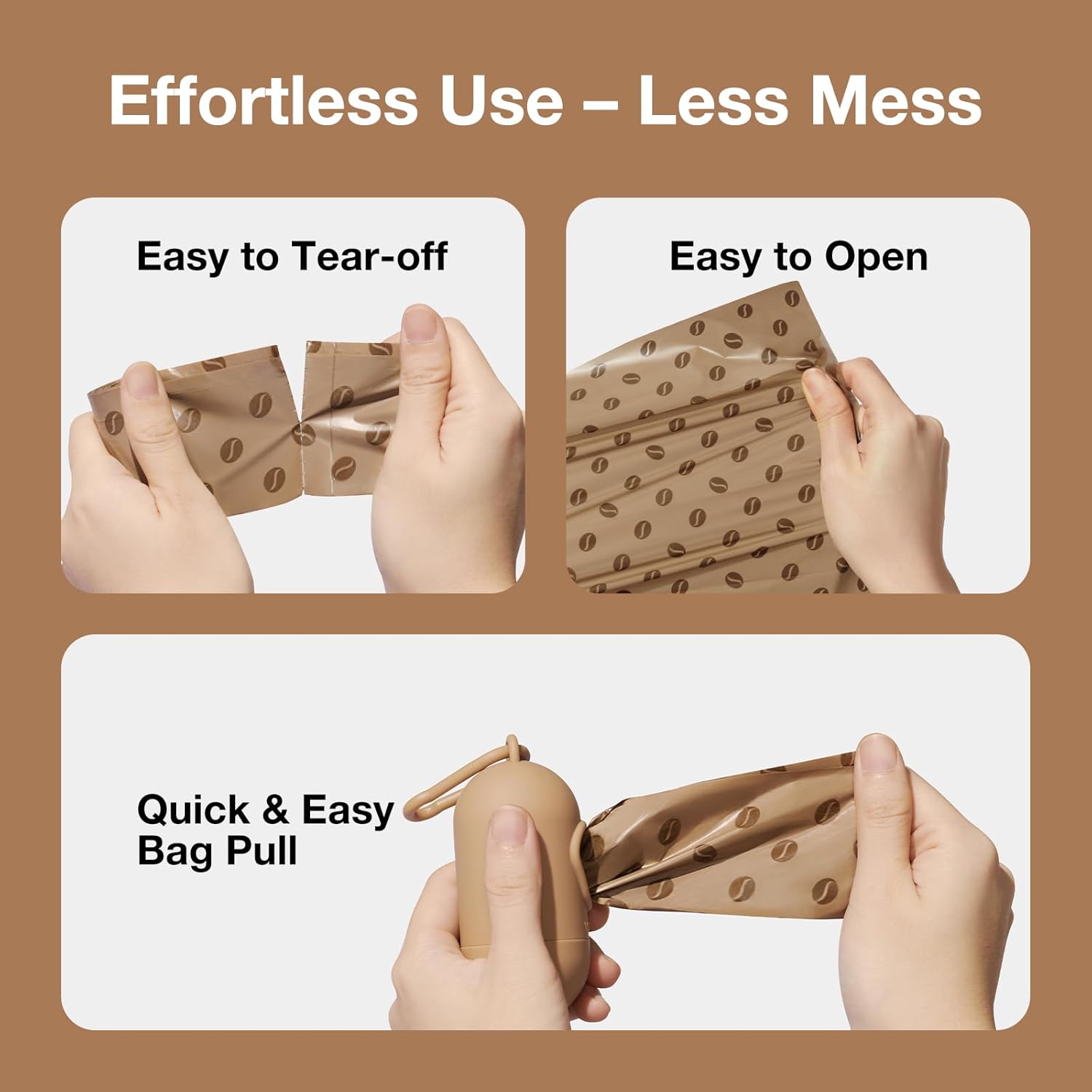 VETRESKA pet poop bag dispenser set with seven refill rolls totaling 105 bags.