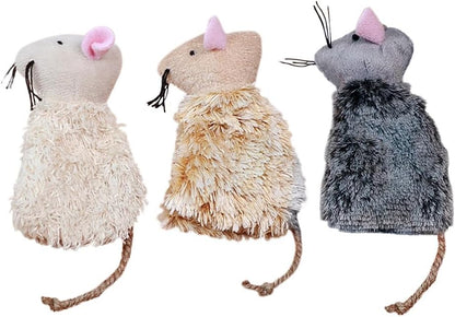 Ipetboom 6pcs Refillable Catnip Toys for Cats - Plush Mouse Cat Chew Toys for Indoor Activities, Breathable Fabric for Added Catnip, Hunting Play and Boredom Relief - 3.54x2.55x0.39in - Image 9