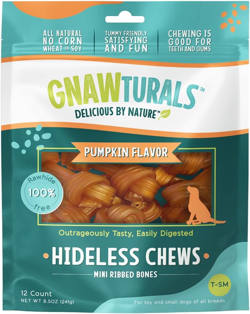 Rawhide Free Dog Chews | Ribbed Bones | for Large - Extra Large Dogs | Pumpkin, Psyllium Husk and Chicory Root for Easy Digestion and Overall Gut Health (2 Bones, Pumpkin) - Image 9