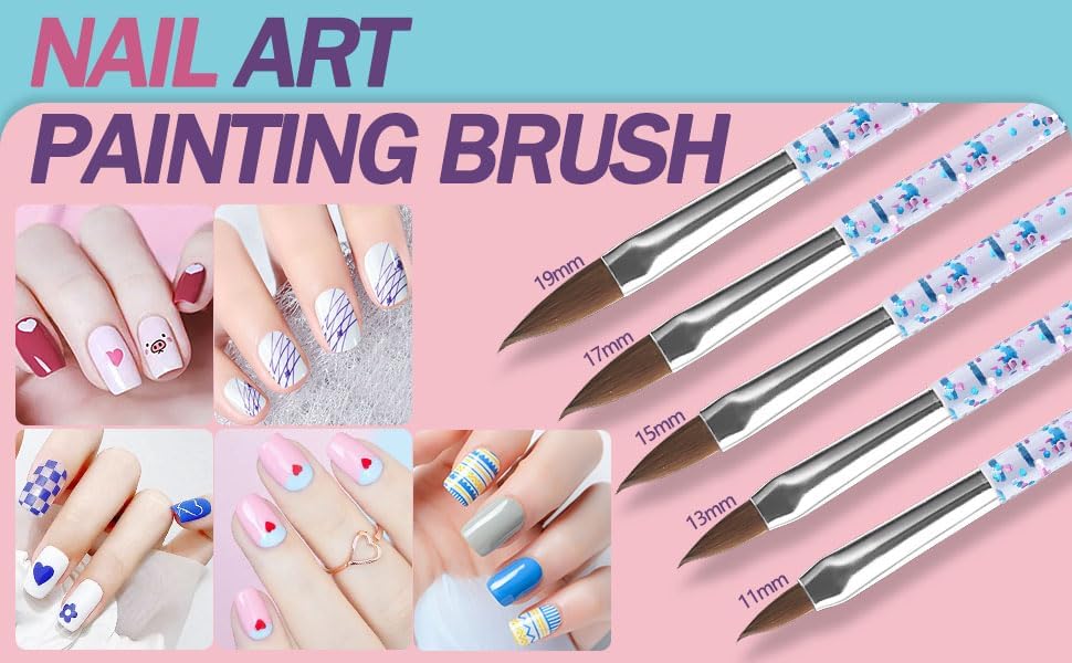 Artdone nail art tool set with dust brush and dotting pens