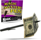 Magic Makers Mystery Trick Pen front view of black gimmick pen on table
