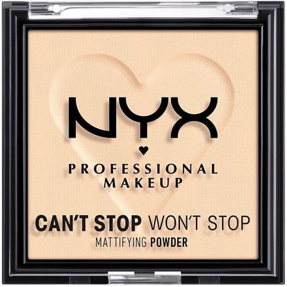NYX Professional Makeup Can't Stop Won't Stop Mattifying Powder Fair front view