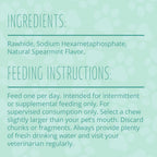 Highly digestible rawhide sticks for canine dental health
