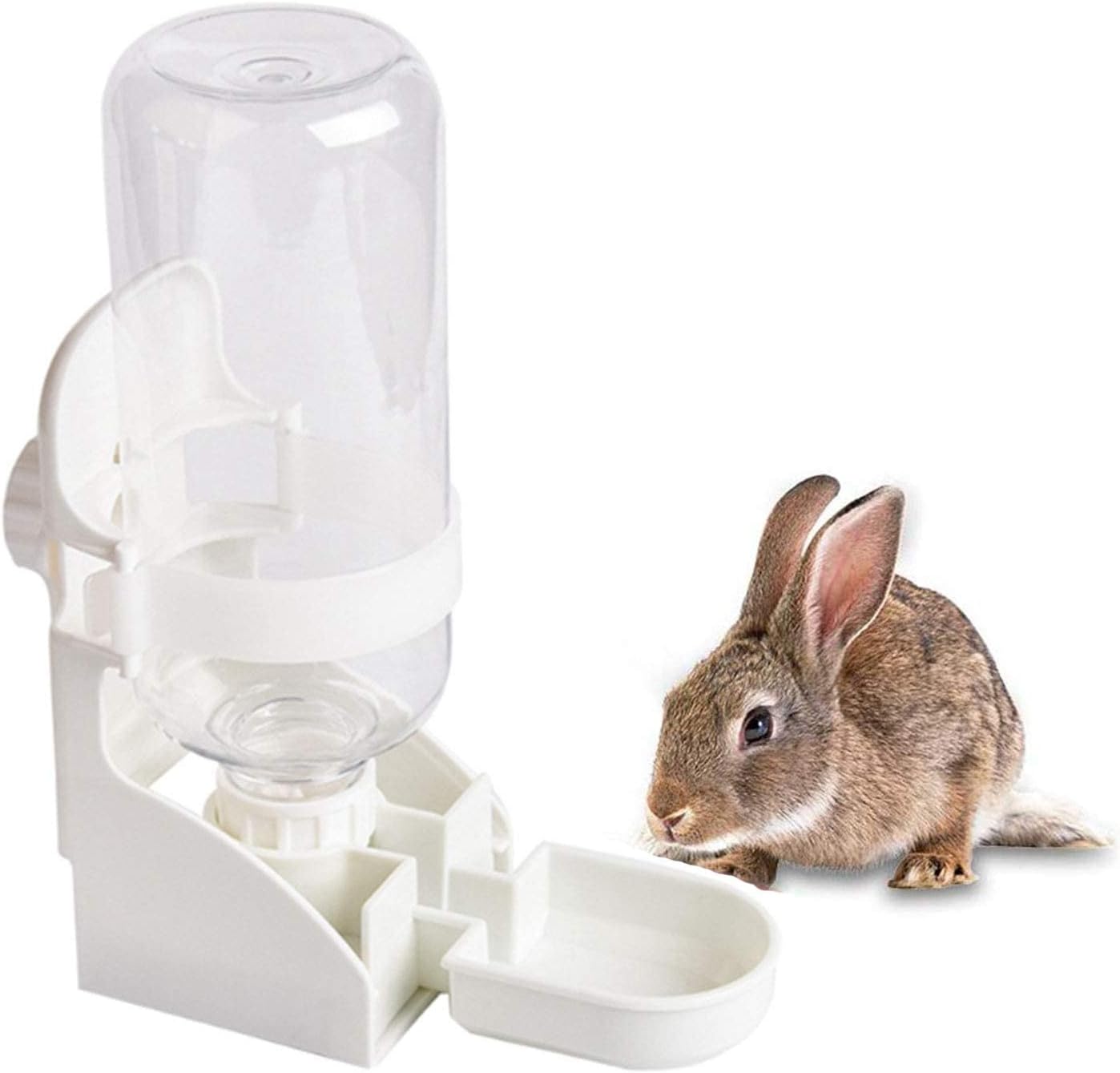 kathson 2PCS Rabbit Water Bottle, 17oz Hanging Water Fountain Automatic Dispenser No Leak WaterFeeder for Bunny Chinchilla Guinea Pig Hedgehog Ferret - Image 13