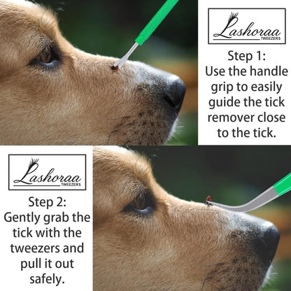 Fine tip tweezers from the Valonic premium tick remover set