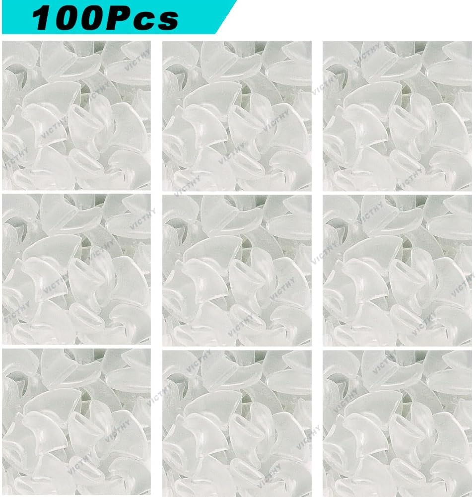 VICTHY clear pet claw covers kit with adhesive tubes and applicators