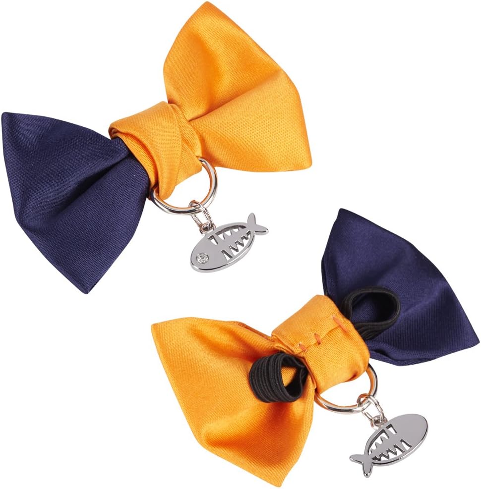 Color block navy blue and orange polyester webbing detail