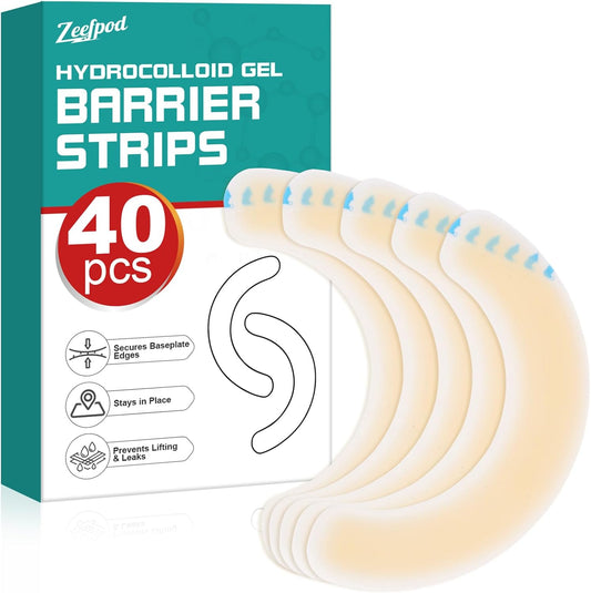 Maidwoc ostomy barrier strips forty pieces box front view showing medical hydrocolloid packaging.