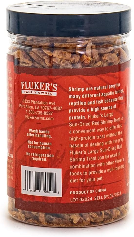 Fluker's natural turtle food packaging close up