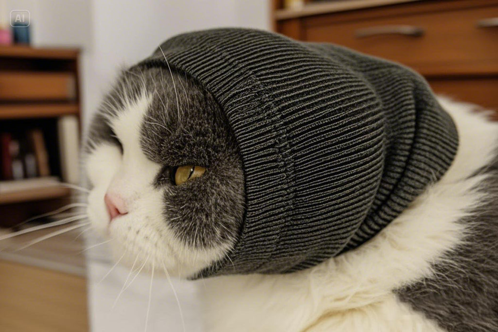 Close up of breathable pinpoint mesh cat ear wrap
