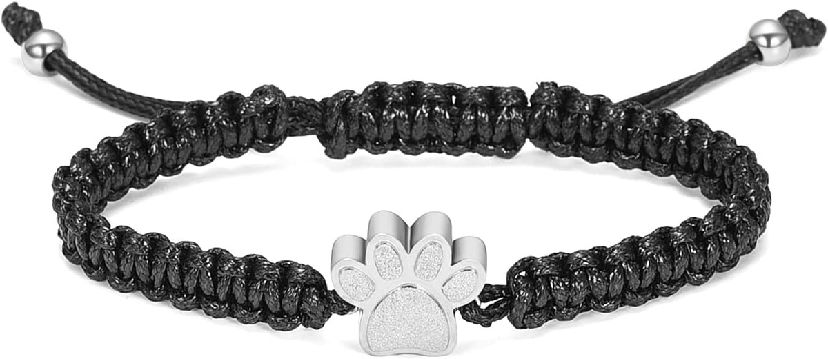 constantlife Cremation Bracelet for Pets Ashes - Dog Paw Pendant Bangle Stainless Steel Memorial Urn Jewelry - Image 14