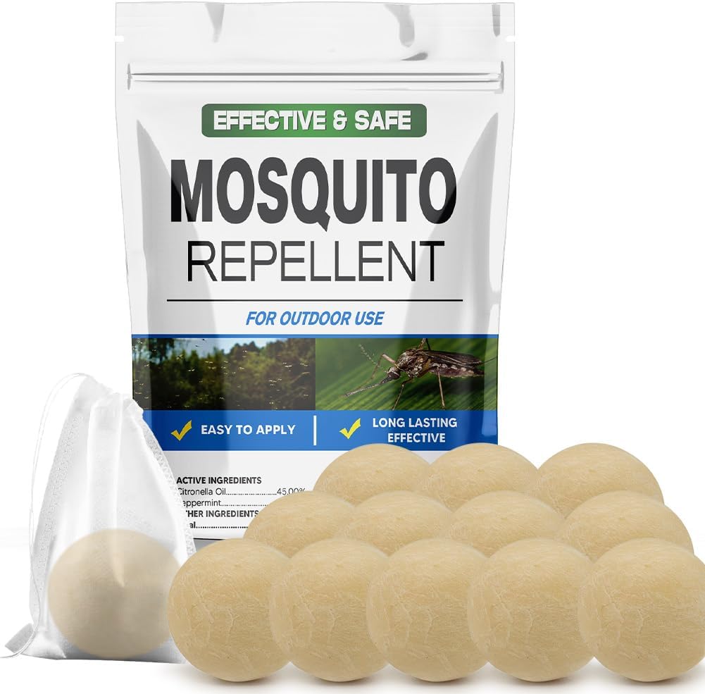Audqqm mosquito repellent balls outdoor patio front view