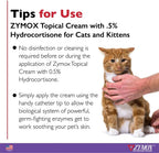 Zymox LP3 enzyme skin relief cream for cat hot spots and rashes