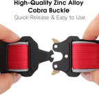 Side profile of Indink embroidered dog collar with safety features