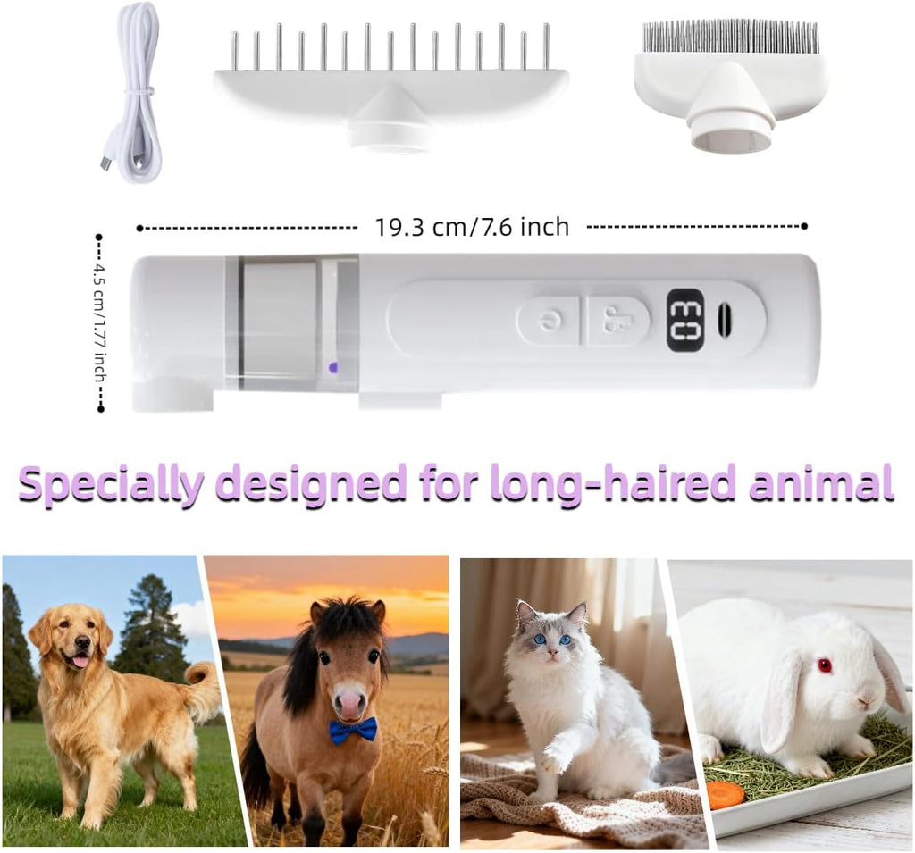 Safe chemical free tick comb for indoor cats and puppies