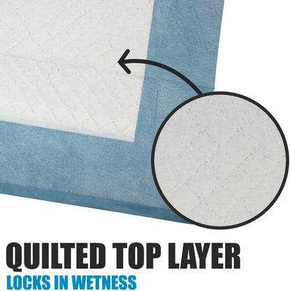 Disposable dog training sheets placed flat on living room floor for potty training.